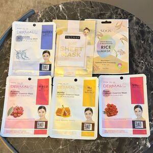Set of 6 Sheet Face Masks. NWOT.